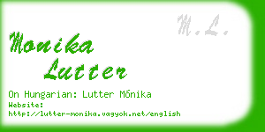 monika lutter business card